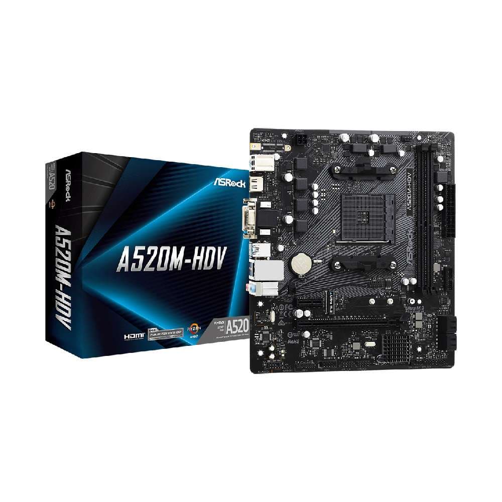 Board Asrock AMD A520M HDV AM4 Micro ATX DDR4