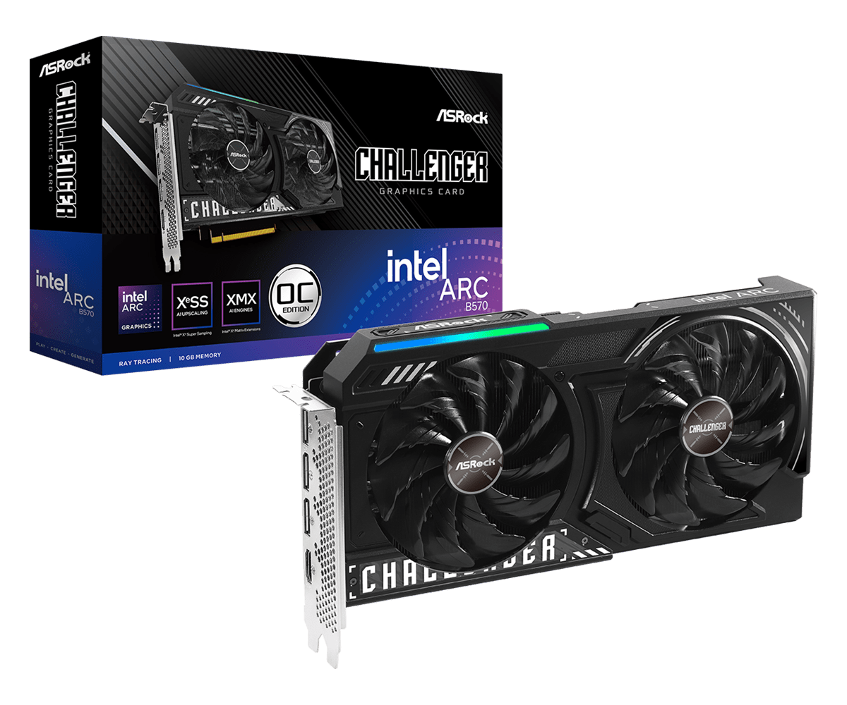 TVideo Asrock INTEL ARC B570 Challenger CL 10GO GDDR6