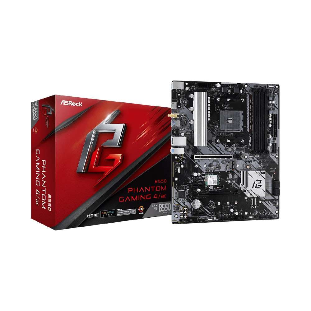 Board Asrock AMD B550 Phantom Gaming 4/AC AM4 ATX DDR4