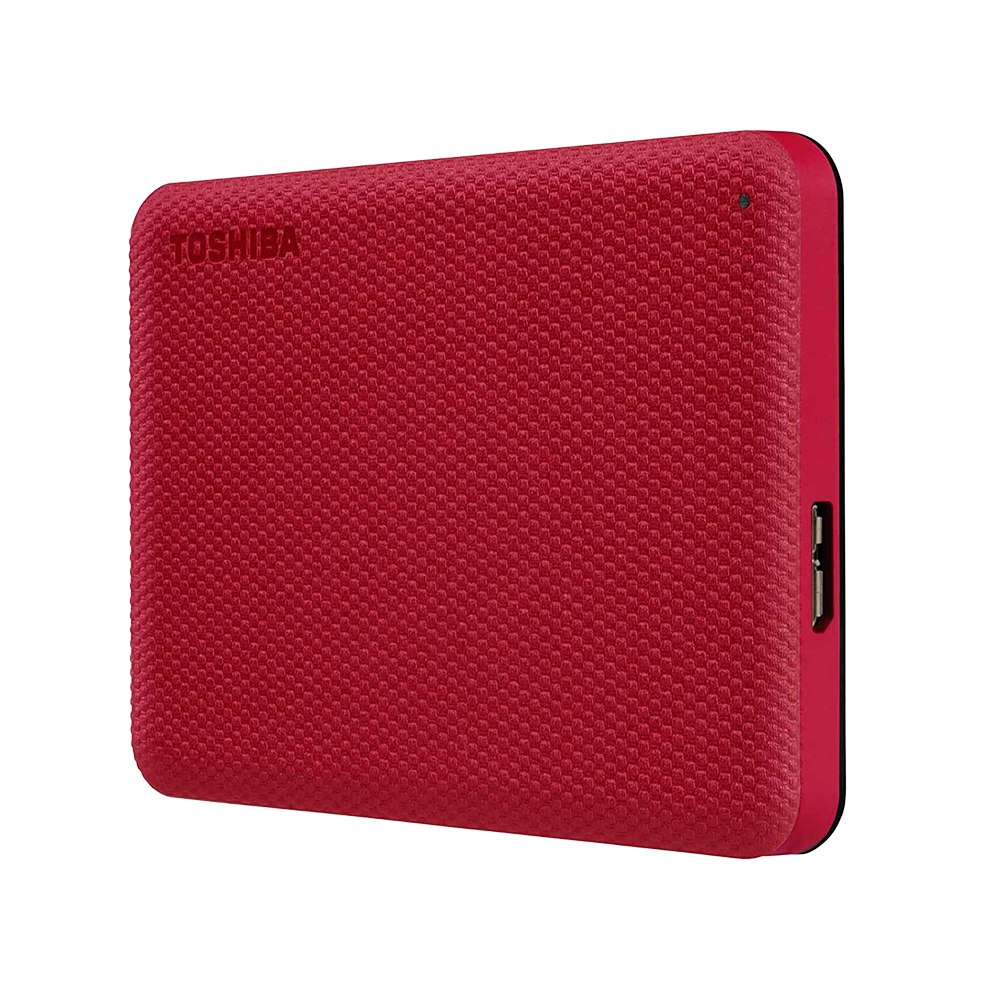 Disco Externo 2 TB Toshiba Advance Color Rojo