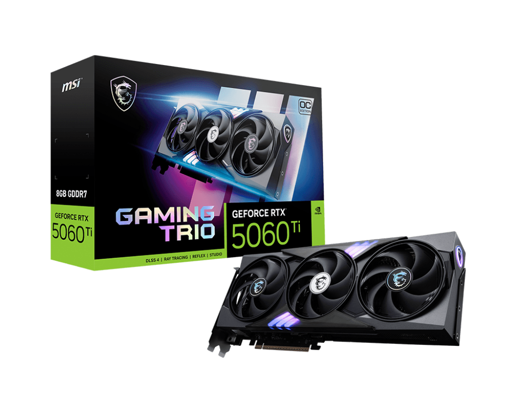 TVideo MSI NVIDIA RTX 5060TI 8GB Gaming Trio GDDR7