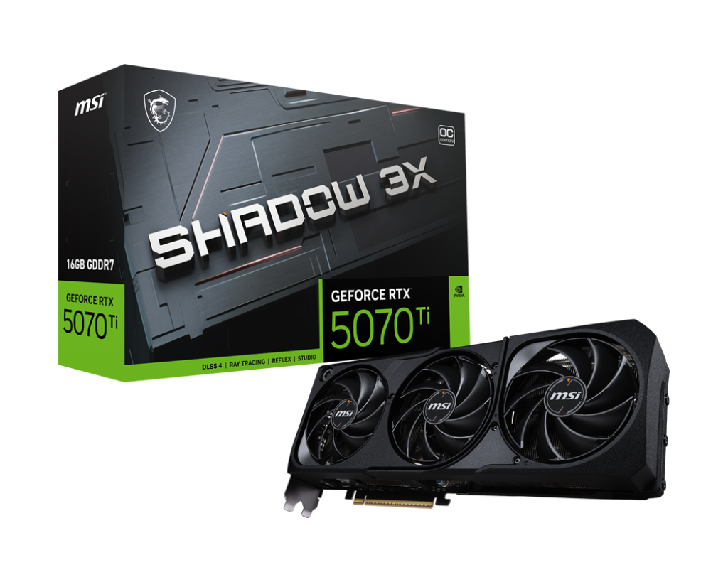 TVideo MSI NVIDIA RTX 5070TI 16GB Shadow 3X GDDR7