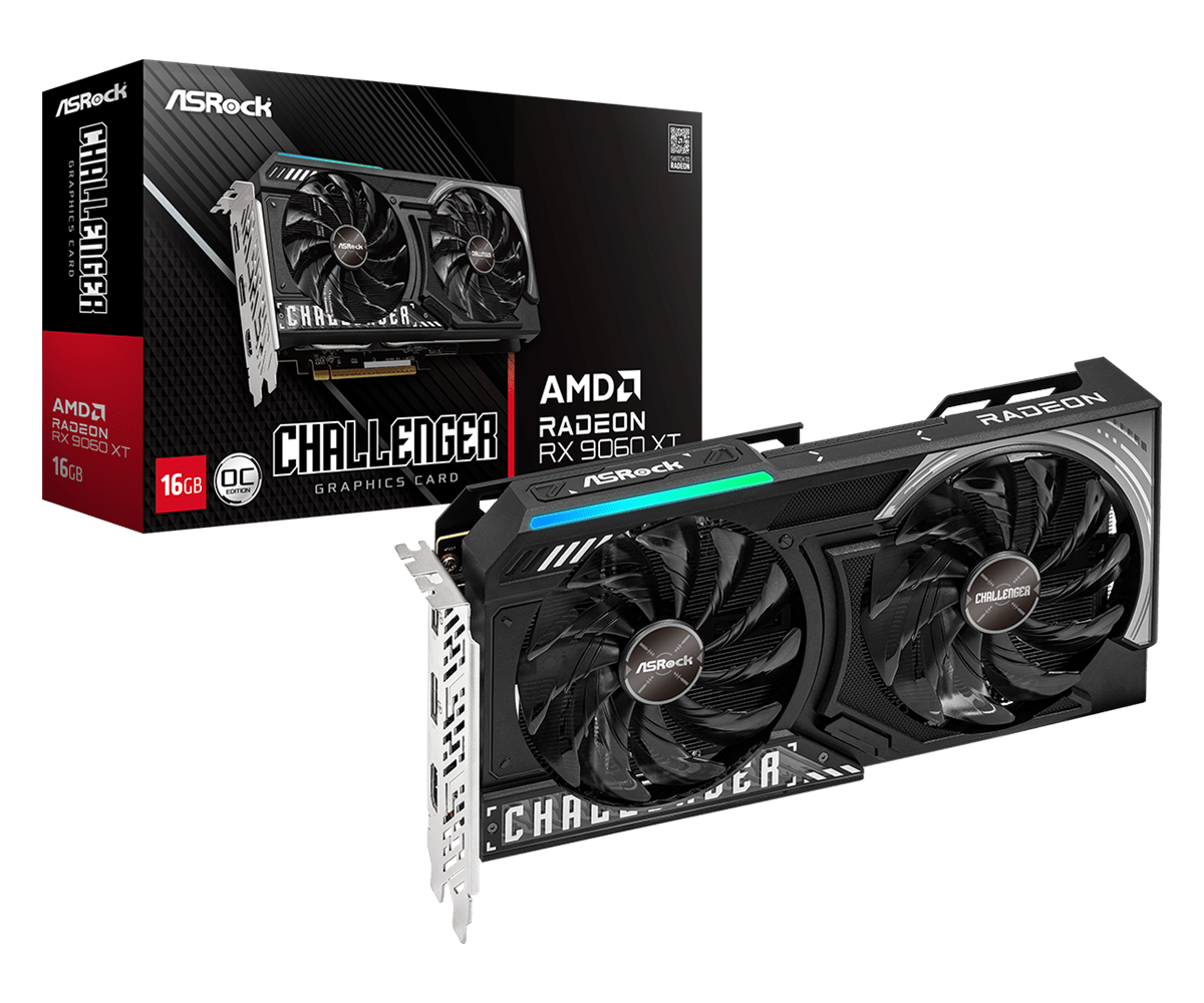 Tvideo Asrock AMD RX 9060 XT Challenger 16 GO DDR6