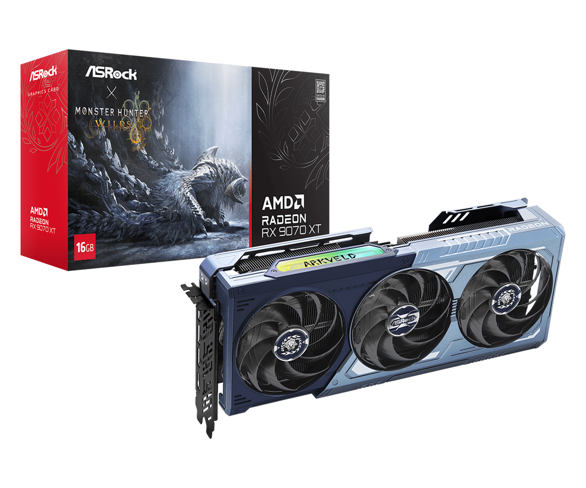 TVideo Asrock AMD RX 9070 XT Monster Hunter 16GO GDDR6