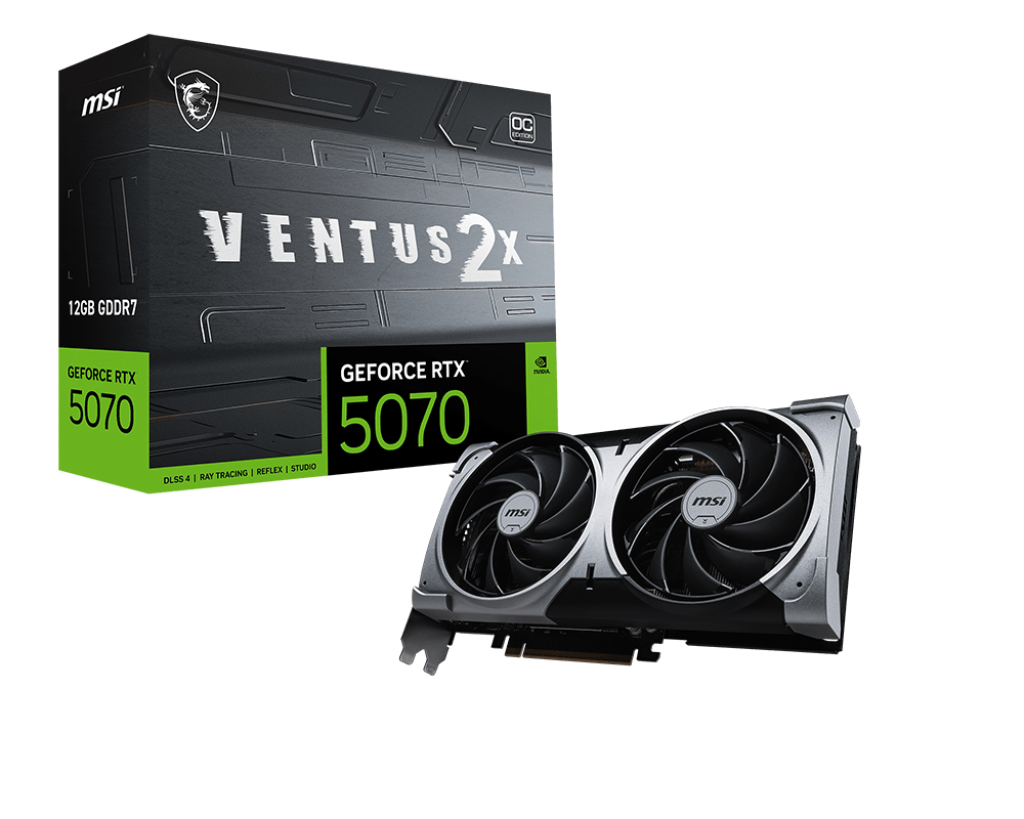 TVideo MSI NVIDIA RTX 5070 12GB Ventus 2X GDDR7