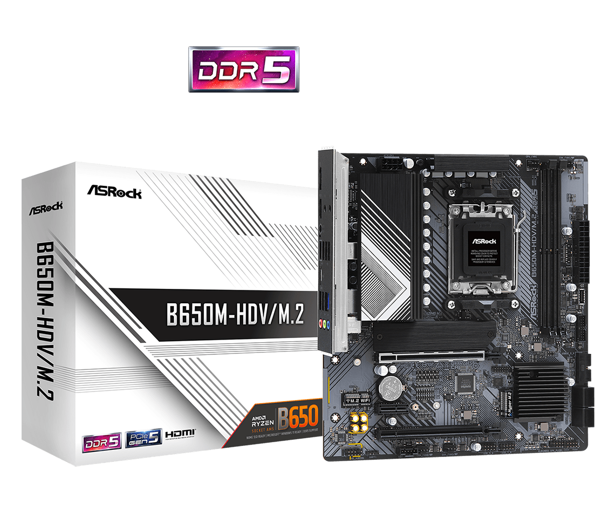 Board Asrock AMD B650M-HDV AM5 Micro ATX DDR5