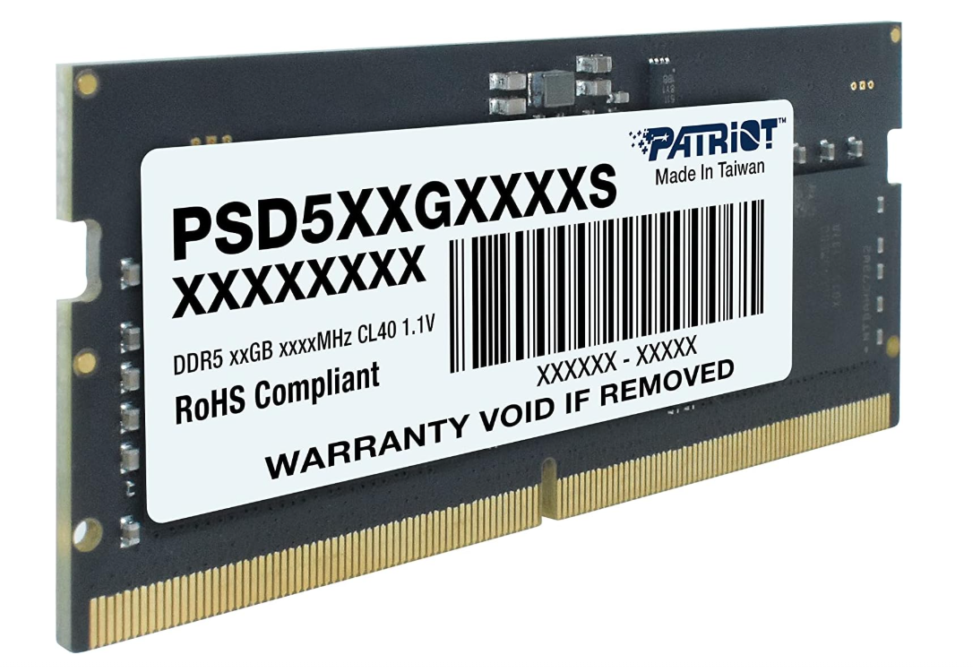 Memoria Ram DDR5 Patriot 16GB Signature B5600 MHz Para Portatil