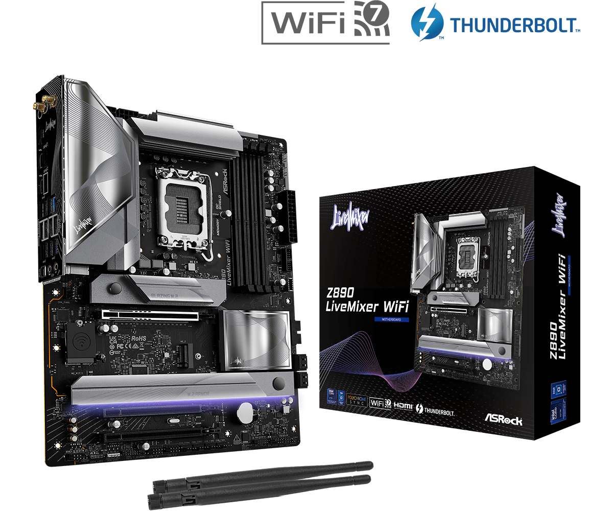 Board Asrock INTEL Z890 Livemixer Wifi DDR5