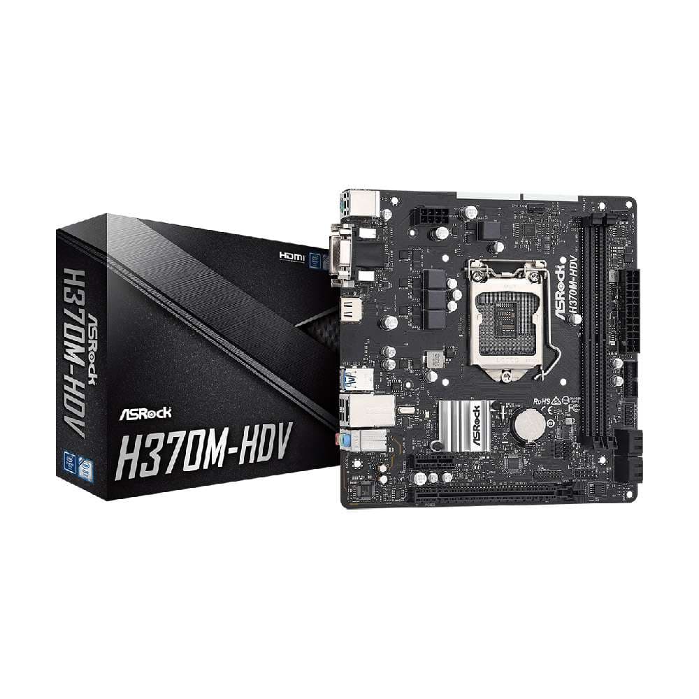 Board Asrock INTEL H370M-HDV LGA 1151 Micro ATX Soporta 8th y 9 th Generacion DDR4