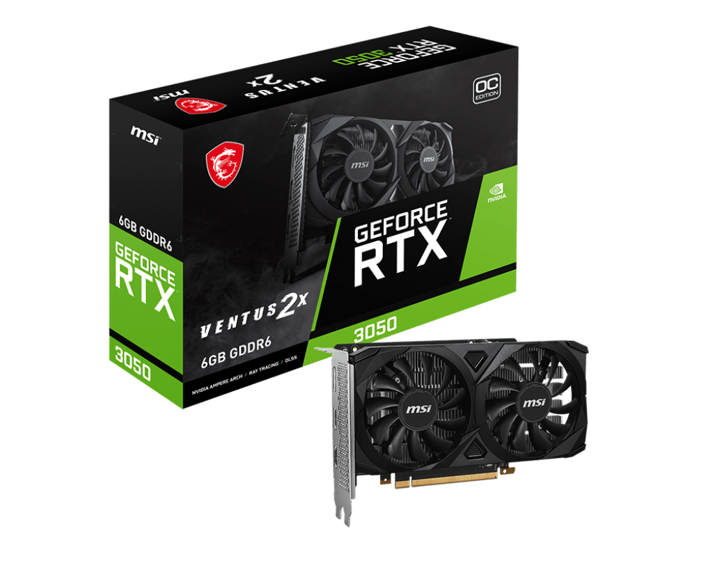 TVideo MSI NVIDIA RTX 3050 6GB VENTUS 2 FAN GDDR6